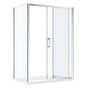 Adjustable 1800x800mm Single Door Corner Sliding Glass Shower Screen in Chrome V63-845541