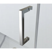 Adjustable 1800x1010mm Single Door Corner Sliding Glass Shower Screen in Chrome V63-845741