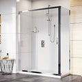 Adjustable 1800x800mm Single Door Corner Sliding Glass Shower Screen in Chrome V63-845771
