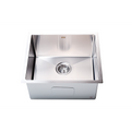 510x450mm Handmade Stainless Steel Undermount / Topmount Kitchen Laundry Sink with Waste V63-846381