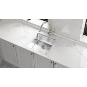 510x450mm Handmade Stainless Steel Undermount / Topmount Kitchen Laundry Sink with Waste V63-846381