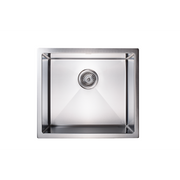 510x450mm Handmade Stainless Steel Undermount / Topmount Kitchen Laundry Sink with Waste V63-846381