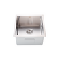 450x450mm Handmade Stainless Steel Undermount / Topmount Kitchen Laundry Sink with Waste V63-846401
