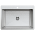 700x500mm Handmade Stainless Steel Undermount / Topmount Kitchen Laundry Sink with Waste V63-846471