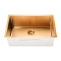 700x450mm Handmade Stainless Steel Undermount / Topmount Kitchen Laundry Sink with Waste V63-846491