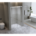155-170cm Adjustable Wall to Wall Sliding Glass Shower Door in Chrome V63-847111