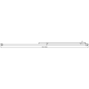 155-170cm Adjustable Wall to Wall Sliding Glass Shower Door in Chrome V63-847141