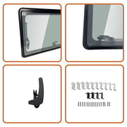 RV Caravan Camper Van Hinged Push Out Window Motorhome Exit Window 900mm x 500mm V63-847631