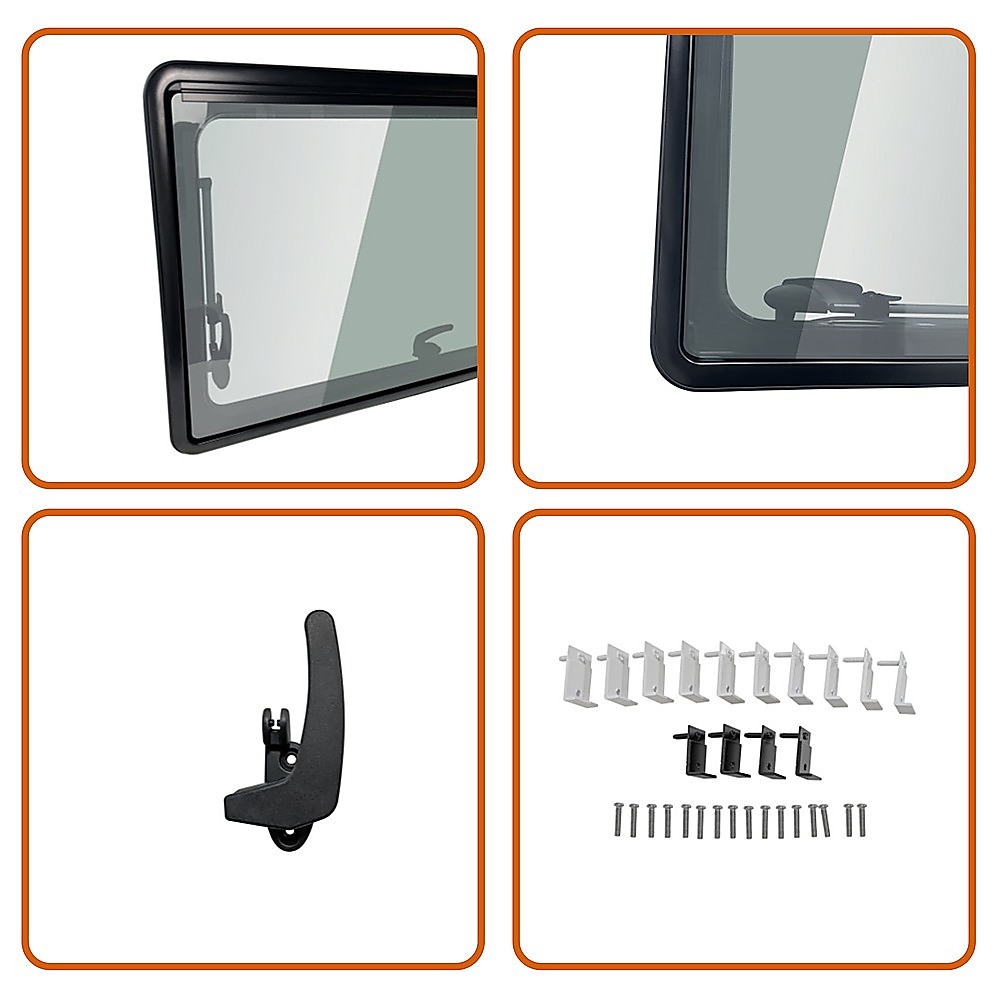 RV Caravan Camper Van Hinged Push Out Window Motorhome Exit Window 900mm x 500mm V63-847631