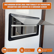 RV Caravan Camper Van Hinged Push Out Window Motorhome Exit Window 900mm x 500mm V63-847631