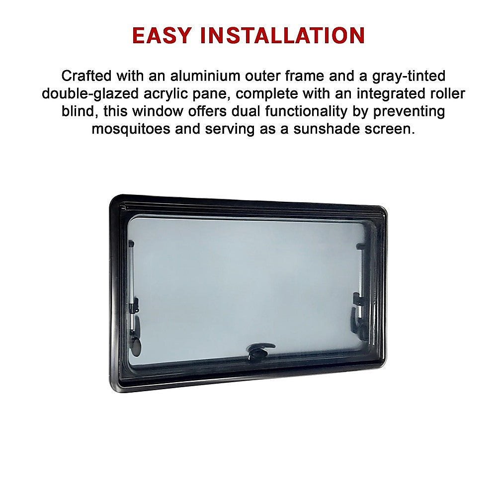 RV Caravan Camper Van Hinged Push Out Window Motorhome Exit Window 900mm x 500mm V63-847631