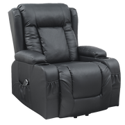 Lift Heated Leather Recliner Electric Massage Chair with USB port V63-847651