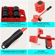 4 X All-purpose Dolly Plastic Heavy Duty Furniture Mover Slider Set V63-847671