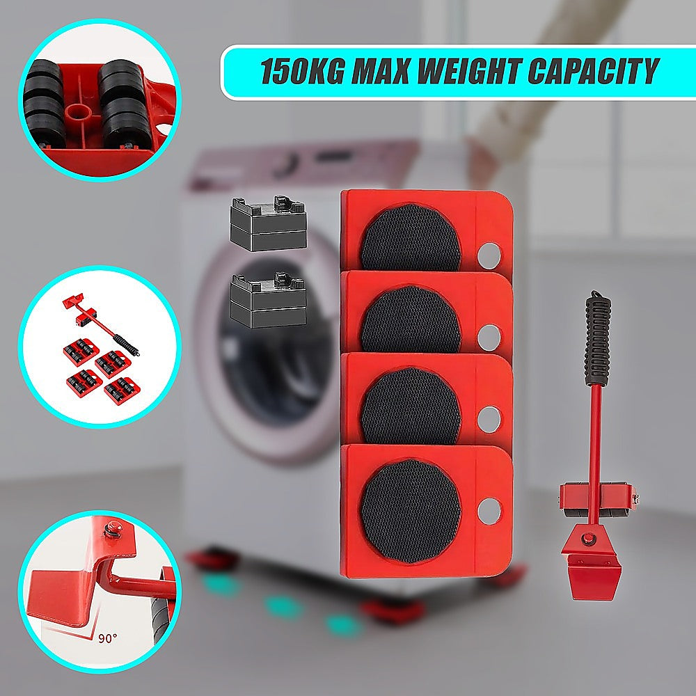 4 X All-purpose Dolly Plastic Heavy Duty Furniture Mover Slider Set V63-847671