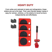 4 X All-purpose Dolly Plastic Heavy Duty Furniture Mover Slider Set V63-847671