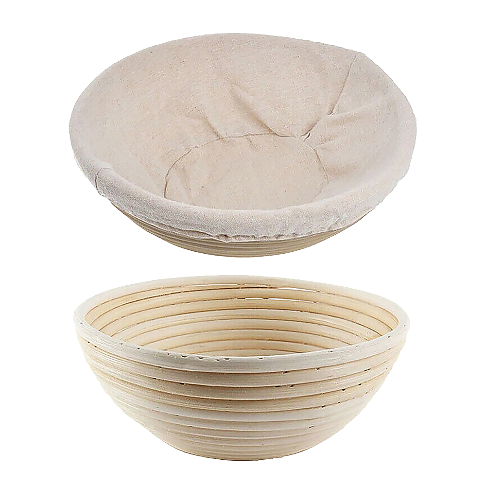2 x 9" Sourdough Bread Proofing Set Bread Making Kit Round Bowls V63-847701