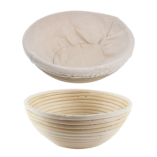 2 x 9" Sourdough Bread Proofing Set Bread Making Kit Round Bowls V63-847701