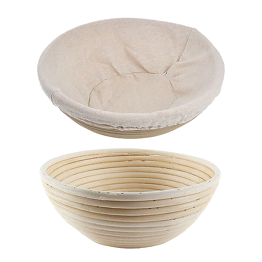 2 x 9" Sourdough Bread Proofing Set Bread Making Kit Round Bowls V63-847701