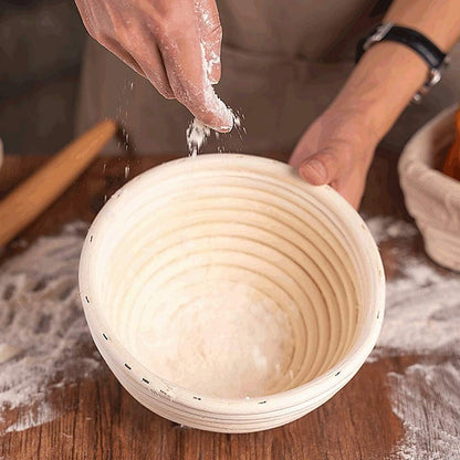 2 x 9" Sourdough Bread Proofing Set Bread Making Kit Round Bowls V63-847701