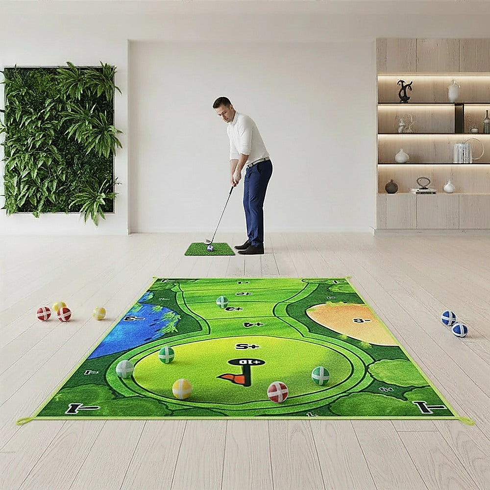 Casual Indoor Golf Putting Practice Set Golf Party Game Mats V63-847711