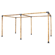 Roof Pergola Gazebo Shed Matte Black Steel Brackets DIY Kits V63-847731