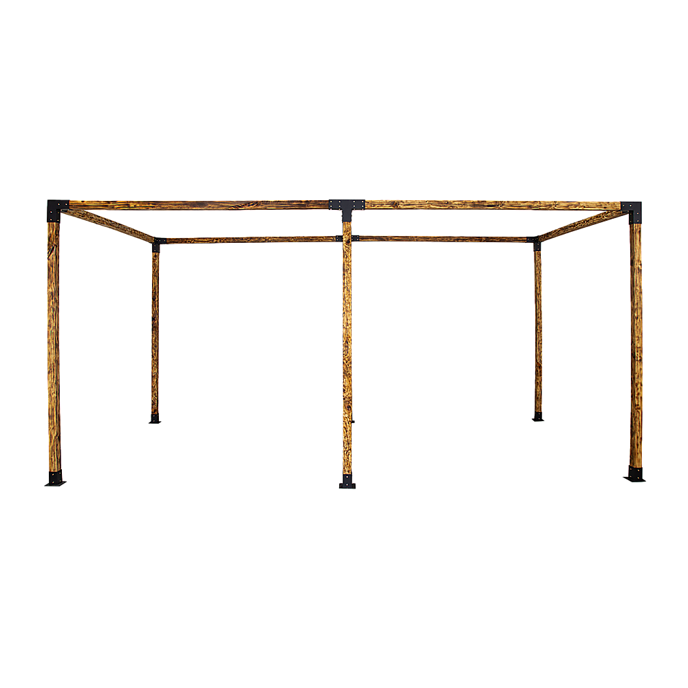 Roof Pergola Gazebo Shed Matte Black Steel Brackets DIY Kits V63-847731
