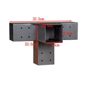 Roof Pergola Gazebo Shed Matte Black Steel Brackets DIY Kits V63-847731
