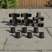Roof Pergola Gazebo Shed Matte Black Steel Brackets DIY Kits V63-847731