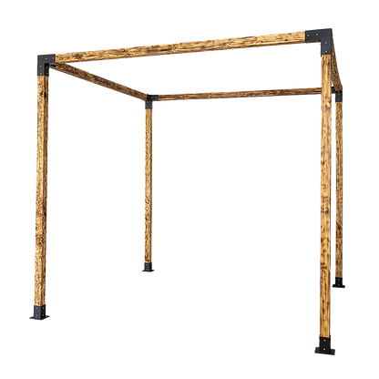 Roof Pergola Gazebo Shed Matte Black Steel Brackets DIY Kits V63-847741
