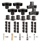 Roof Pergola Gazebo Shed Matte Black Steel Brackets DIY Kits V63-847761