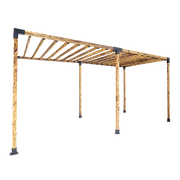 Roof Pergola Gazebo Shed Matte Black Steel Brackets DIY Kits V63-847761