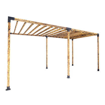 Roof Pergola Gazebo Shed Matte Black Steel Brackets DIY Kits V63-847761
