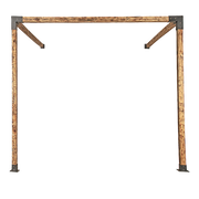 Roof Pergola Gazebo Shed Matte Black Steel Brackets DIY Kits V63-847771