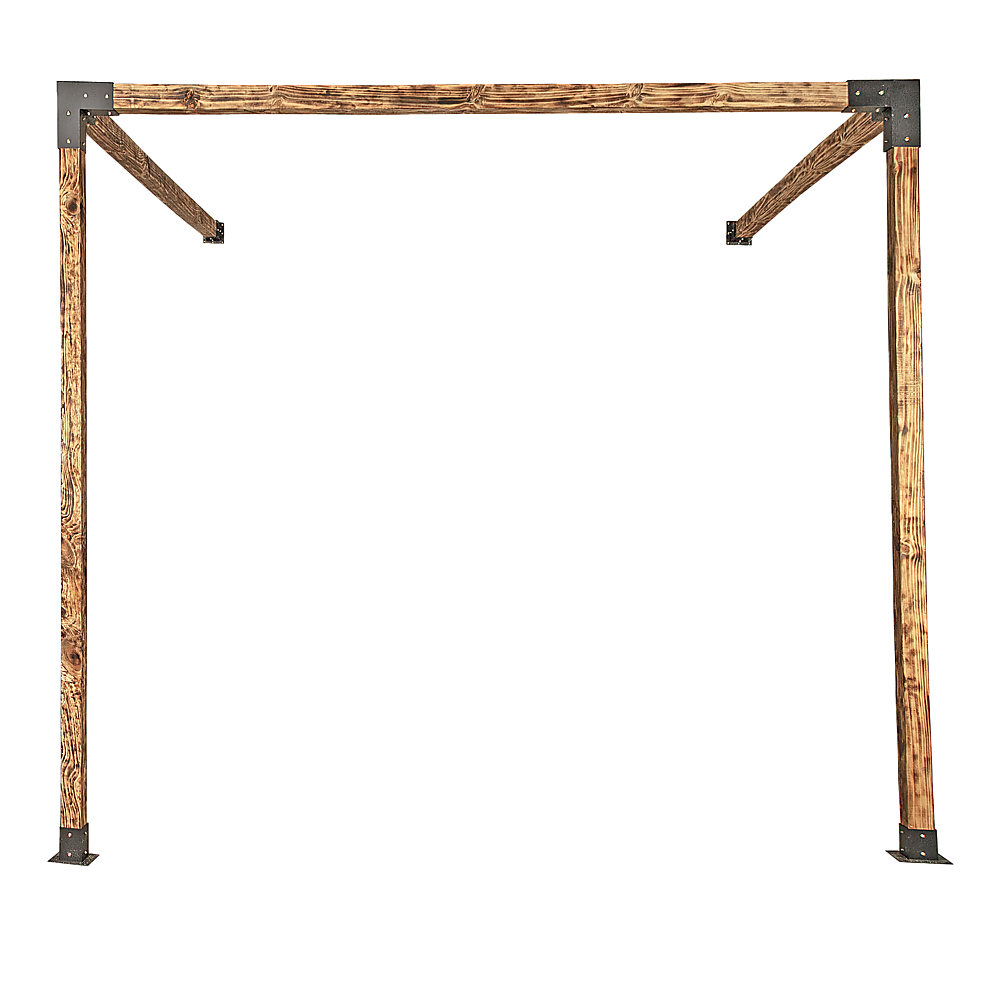 Roof Pergola Gazebo Shed Matte Black Steel Brackets DIY Kits V63-847771