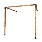 Roof Pergola Gazebo Shed Matte Black Steel Brackets DIY Kits V63-847771