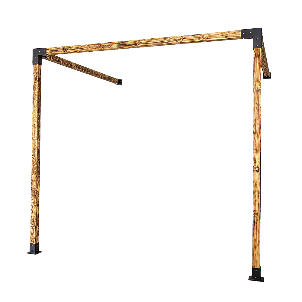 Roof Pergola Gazebo Shed Matte Black Steel Brackets DIY Kits V63-847771