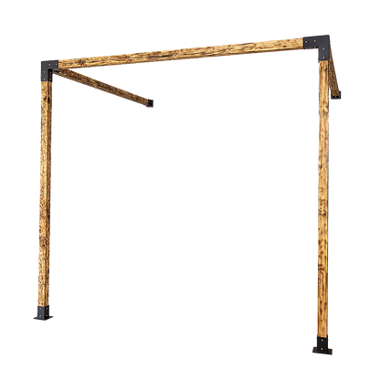Roof Pergola Gazebo Shed Matte Black Steel Brackets DIY Kits V63-847771