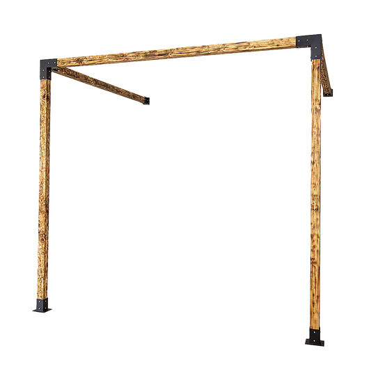 Roof Pergola Gazebo Shed Matte Black Steel Brackets DIY Kits V63-847771