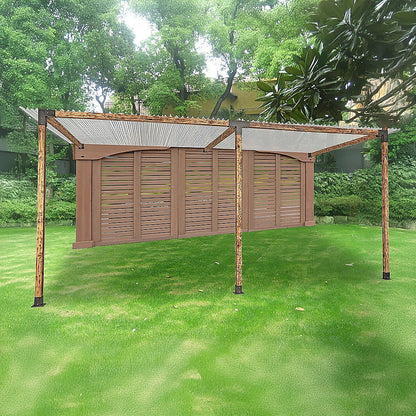 Roof Pergola Gazebo Shed Matte Black Steel Brackets DIY Kits V63-847781