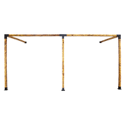 Roof Pergola Gazebo Shed Matte Black Steel Brackets DIY Kits V63-847781