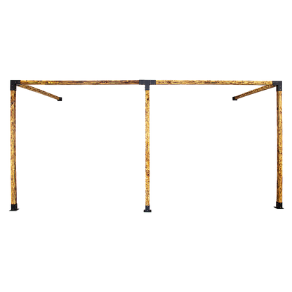 Roof Pergola Gazebo Shed Matte Black Steel Brackets DIY Kits V63-847781
