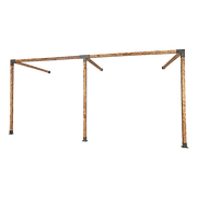 Roof Pergola Gazebo Shed Matte Black Steel Brackets DIY Kits V63-847781