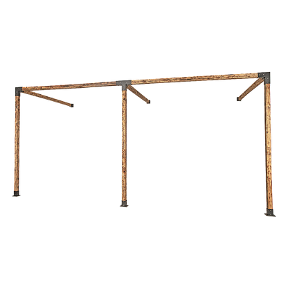 Roof Pergola Gazebo Shed Matte Black Steel Brackets DIY Kits V63-847781
