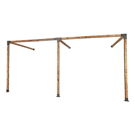 Roof Pergola Gazebo Shed Matte Black Steel Brackets DIY Kits V63-847781