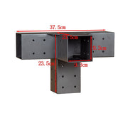 Roof Pergola Gazebo Shed Matte Black Steel Brackets DIY Kits V63-847781