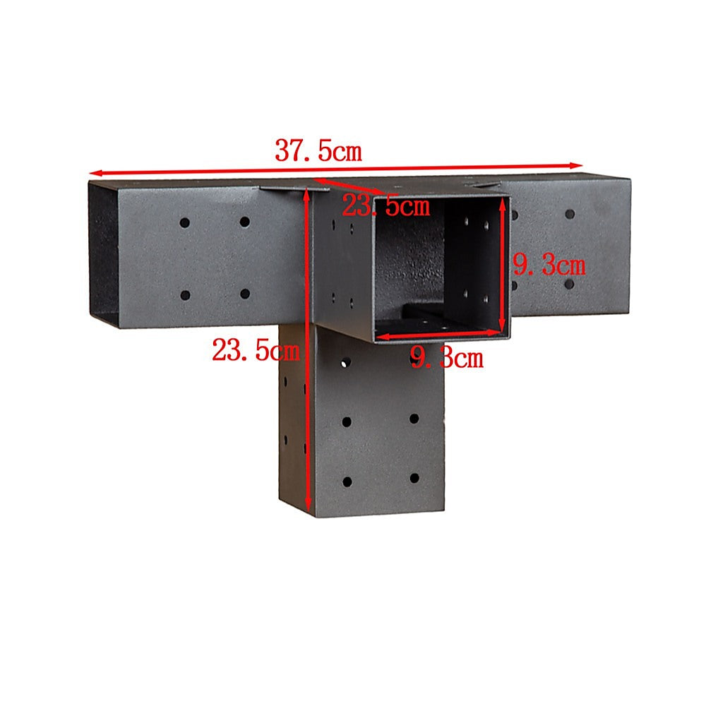 Roof Pergola Gazebo Shed Matte Black Steel Brackets DIY Kits V63-847781
