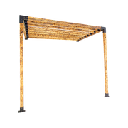 Roof Pergola Gazebo Shed Matte Black Steel Brackets DIY Kits V63-847791