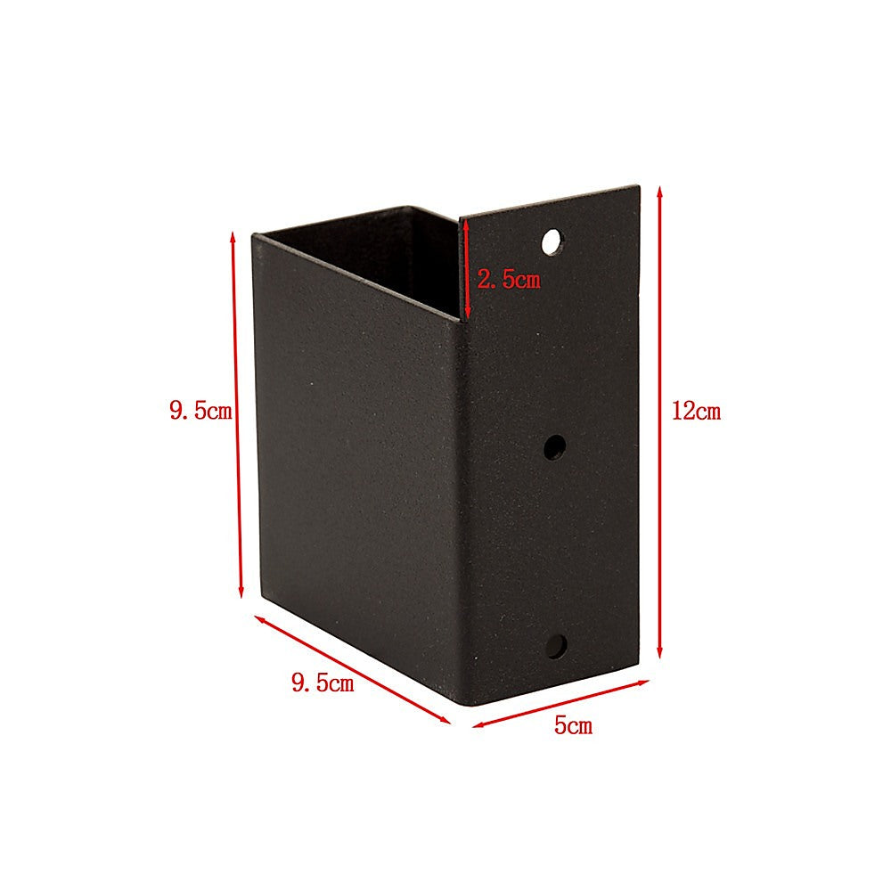 Roof Pergola Gazebo Shed Matte Black Steel Brackets DIY Kits V63-847791