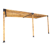 Roof Pergola Gazebo Shed Matte Black Steel Brackets DIY Kits V63-847801