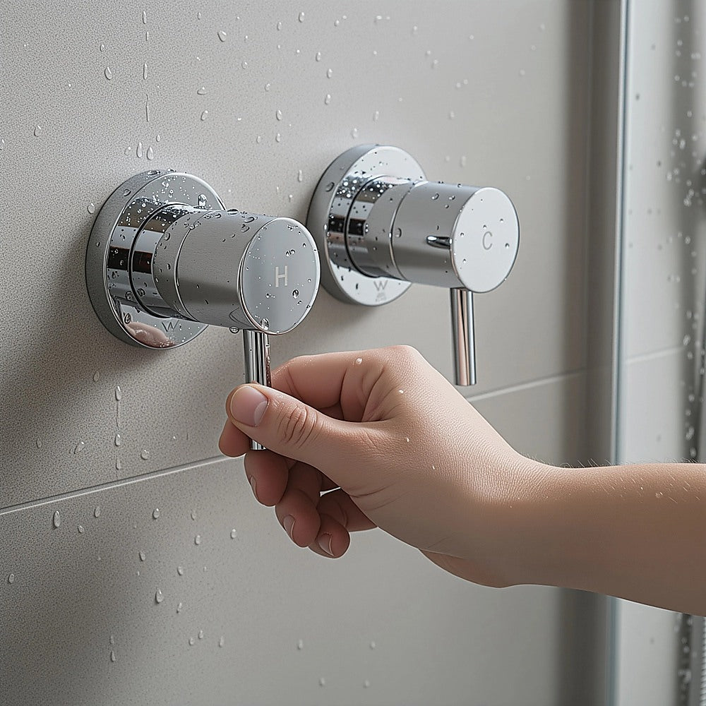 Bathroom Shower Bath Hot and Cold Mixer WATERMARK Certified in Chrome V63-847861